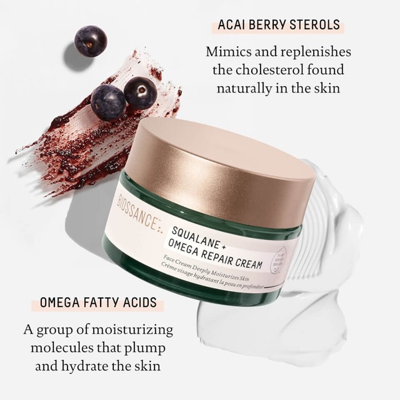 NEW Biossance Mini Squalane + Omega Repair Deep Hydration Moisturizer 5ml - Picture 4 of 5